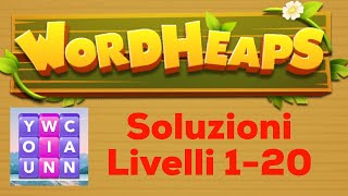 Soluzioni WORD HEAPS - Livelli 1-20 - Gameplay- Puzzle Game - Android/iOS screenshot 5