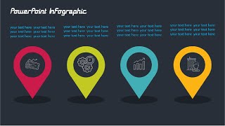 127-Create 4 Steps Circle Infographic Slide Design In PowerPoint Net Worth