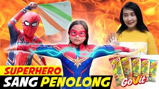 Download lagu Drama Superhero Sang Penolong | Superheronya Suka Makan GoVit | Pixel Kinaragendis