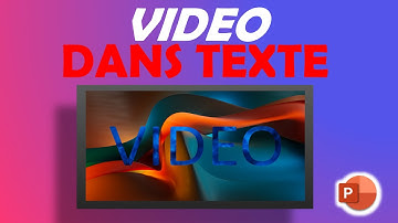 Comment insérer une vidéo dans du texte sur Powerpoint?