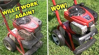 $549.00 Troybilt Yard Sale Power washer for $20! ... Broken and dirty to Pretty and working!