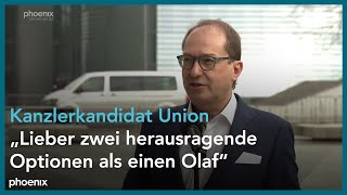 Alexander Dobrindt und Ralph Brinkhaus vor der Klausurtagung der Union