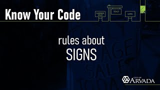 Know Your Code - Signs