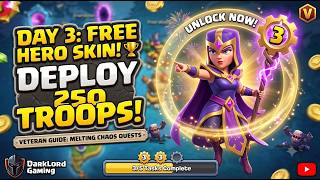 Easy Deploy 250 Troops!🔥Clashiversary Quest | Free Hero Skin | DarkLord Gaming #clashofclans