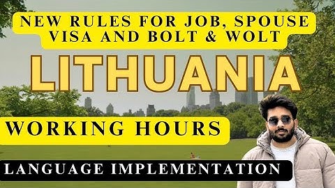 Study in Lithuania 🇱🇹 | New rules from January 2026 | Work Situation in Lithuania #lithuania