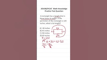 ASVAB/PiCAT Math Knowledge Practice Test Question: Perimeter and Area #acetheasvab with #grammarhero
