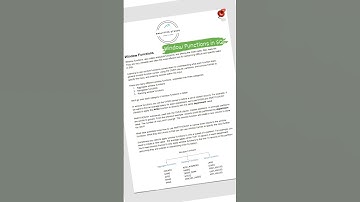 Window Functions in SQL #sql  #analyticsstudio #dataanalytics