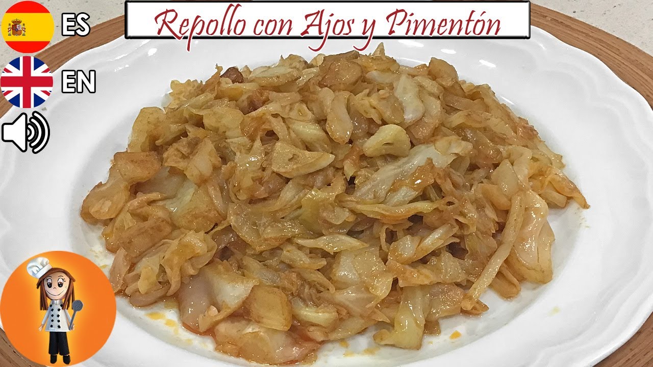 Repollo Rehogado con Ajos y Pimentón | Receta de Cocina en Familia