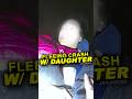 Mother Attempts to Flee Crash With Daughter