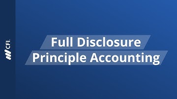 Full Disclosure Principle Accounting
