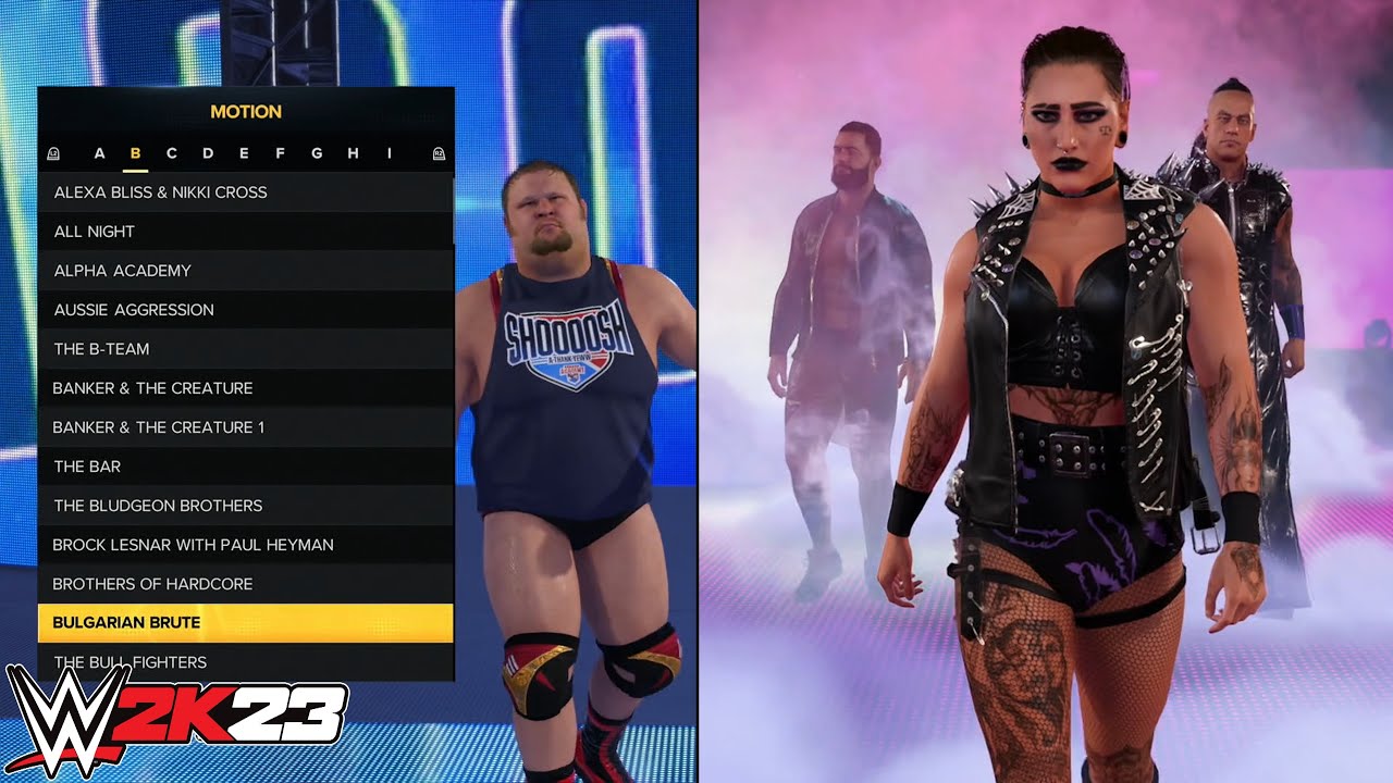 WWE 2K22 Preset Entrances List (Single, Tag, Trio, Champion & MITB Motions)