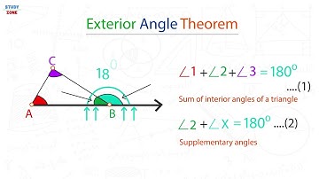 Exterior Angle Theorem proof - Middle School Mathematics