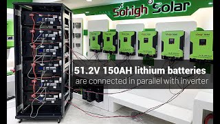 Installation: How to connect the inverter and lithium battery
