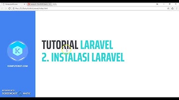 Tutorial Laravel 2 Instalasi Laravel