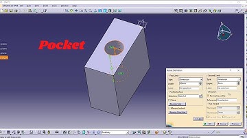 Catia v5 part design tutorial -2 / pocket command in detail