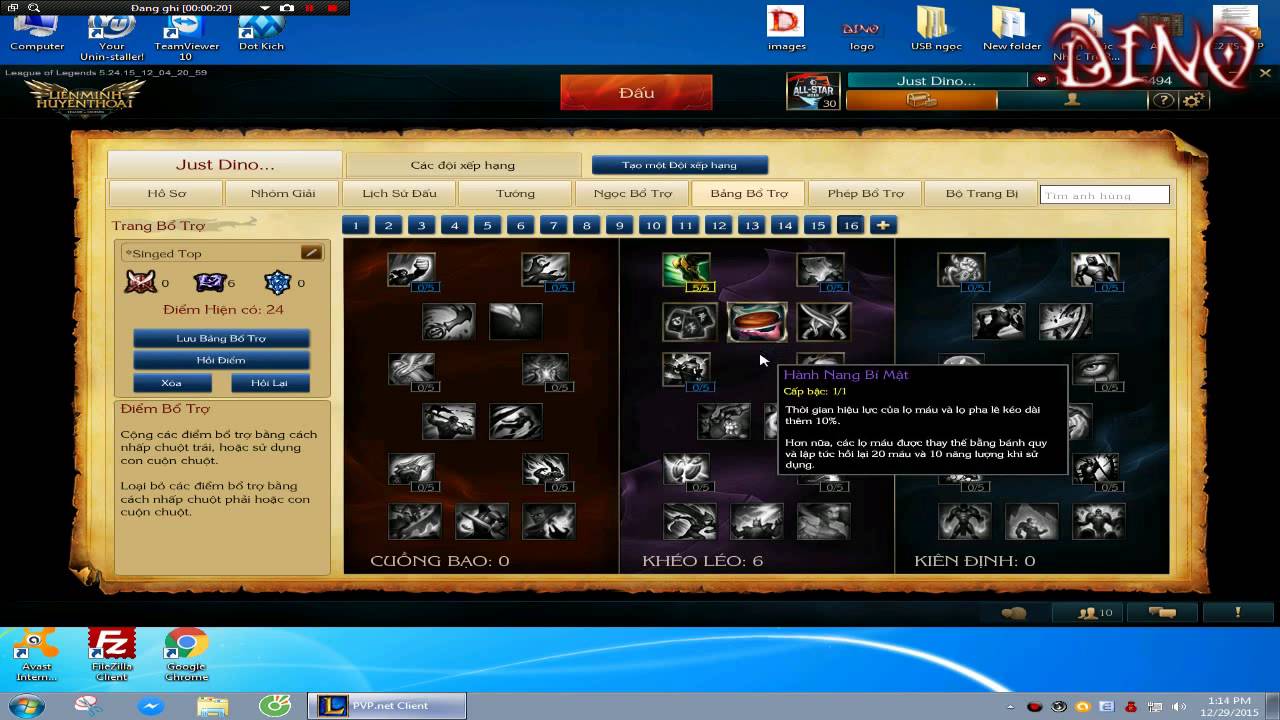 Top Singed Masteries Season 6 - Dino Gamer LOL