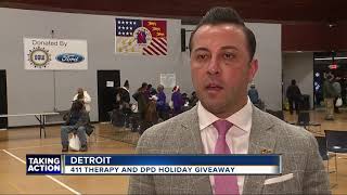 411 Therapy and Detroit police team up for holiday giveaway