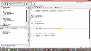 How to create a Frame in Java AWT with Netbean IDE