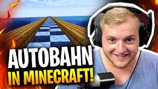 🤯🚗 Minecraft Autobahn?! | 💪🏼😂 starkes Teamwork!