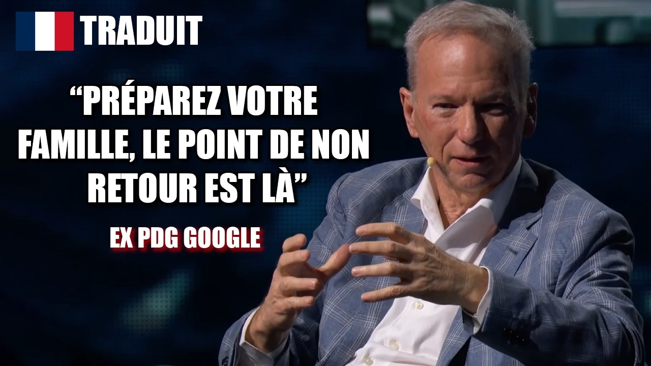 Nouvelle interview CHOC de l'ex-PDG de Google : il prédit l'avenir de l'IA, préparez-vous.