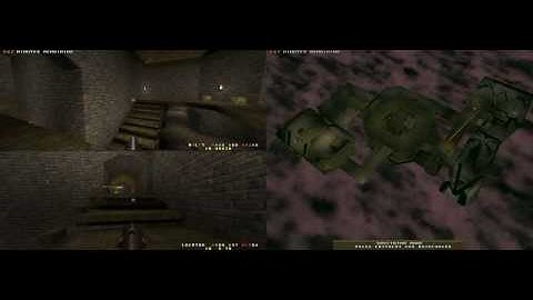 Quake: (Quakeworld) Locktar vs Bulat - Map DM6-The Dark Zone