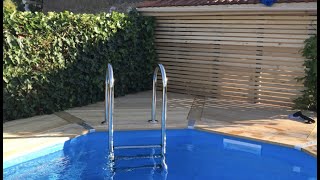 Piscine semi entérrée avec terrasse bois - Partie 4