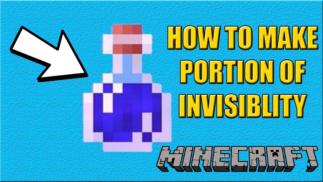 How to Make a Potion of Invisibility 1.15+ | MINECRAFT - YouTube