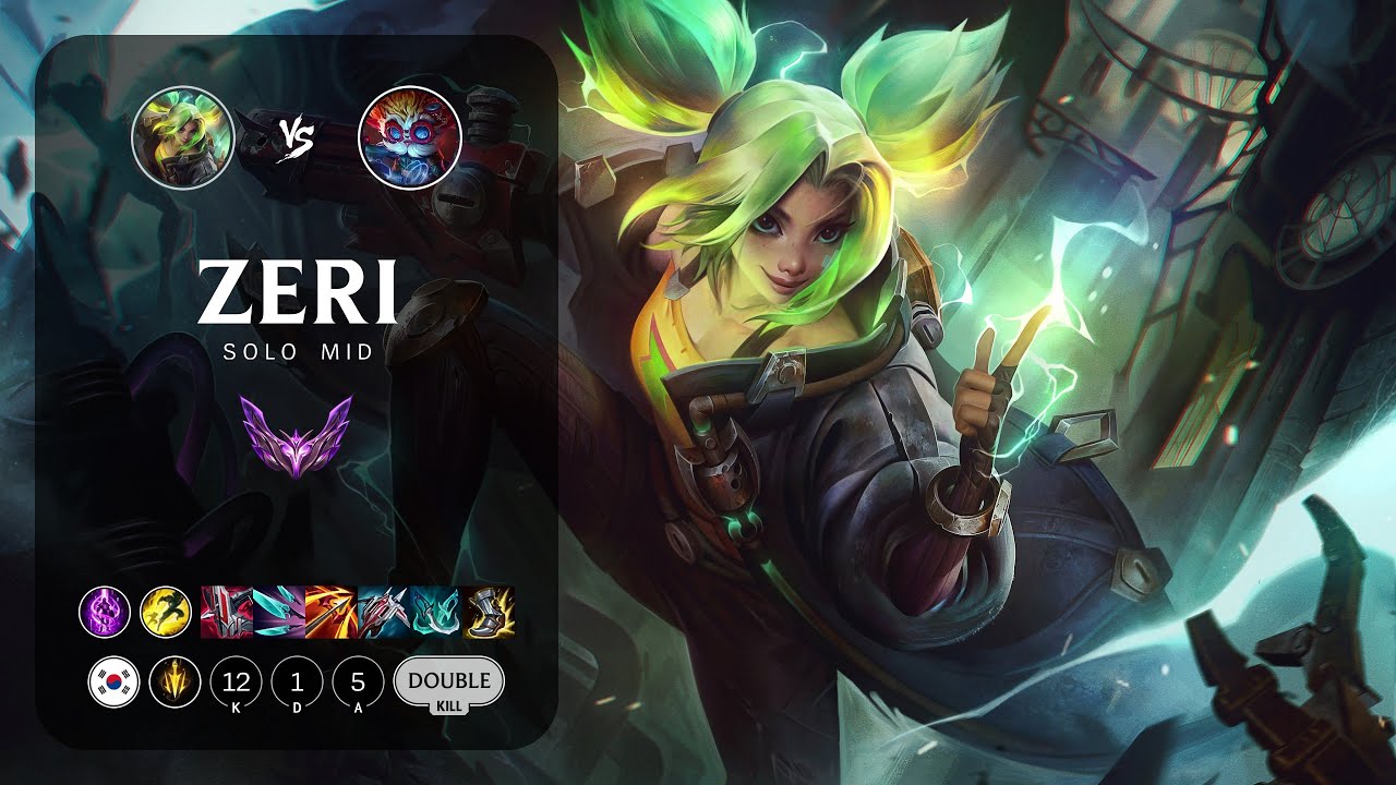 Zeri Mid vs Heimerdinger - KR Master Patch 13.8