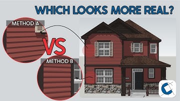 SketchUp Tutorial - Create Realistic Exterior Siding in SketchUp (Method Comparison 2025)