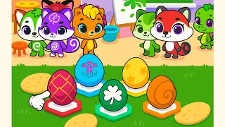 tutoflips pet doll house collect mini eggs update #tutotoons #games #trending  screenshot 2