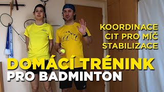 Domácí trénink pro badminton: cvičení koordinace s tenisovým míčkem a slalomy