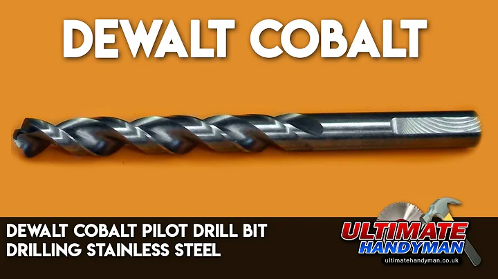 Dewalt Cobalt pilot drill bit | drilling stainless steel