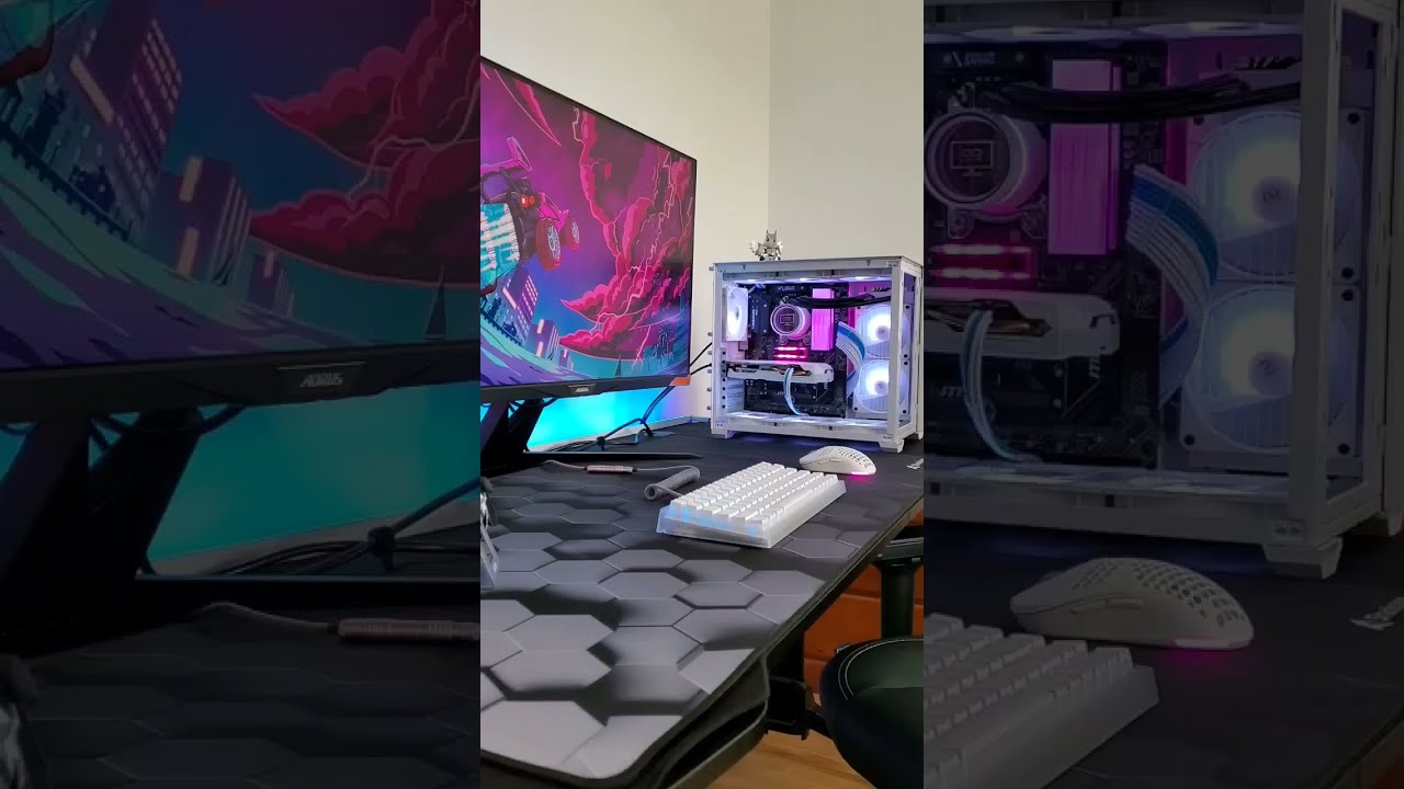 A clean Black and White Setup 🎮