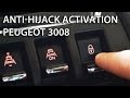 Peugeot 3008 auto-locking activation (anti-hijack)