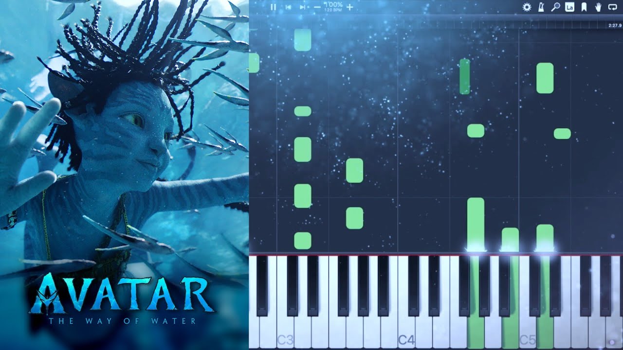 Avatar The Way of Water theme (Piano Tutorial)