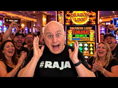 The Crowd LOST THEIR MINDS Watching Me Play $1,000 Dragon Link Spins!!