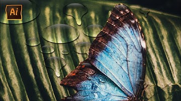 How To Create Transparent Water Drops in Adobe Illustrator Tutorial