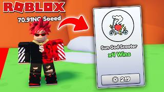 ผมซิ่งสกู๊ตเตอร์ได้เร็วที่สุดด้วยสกู๊ตเตอร์แพงที่สุด Scooter Racing Roblox