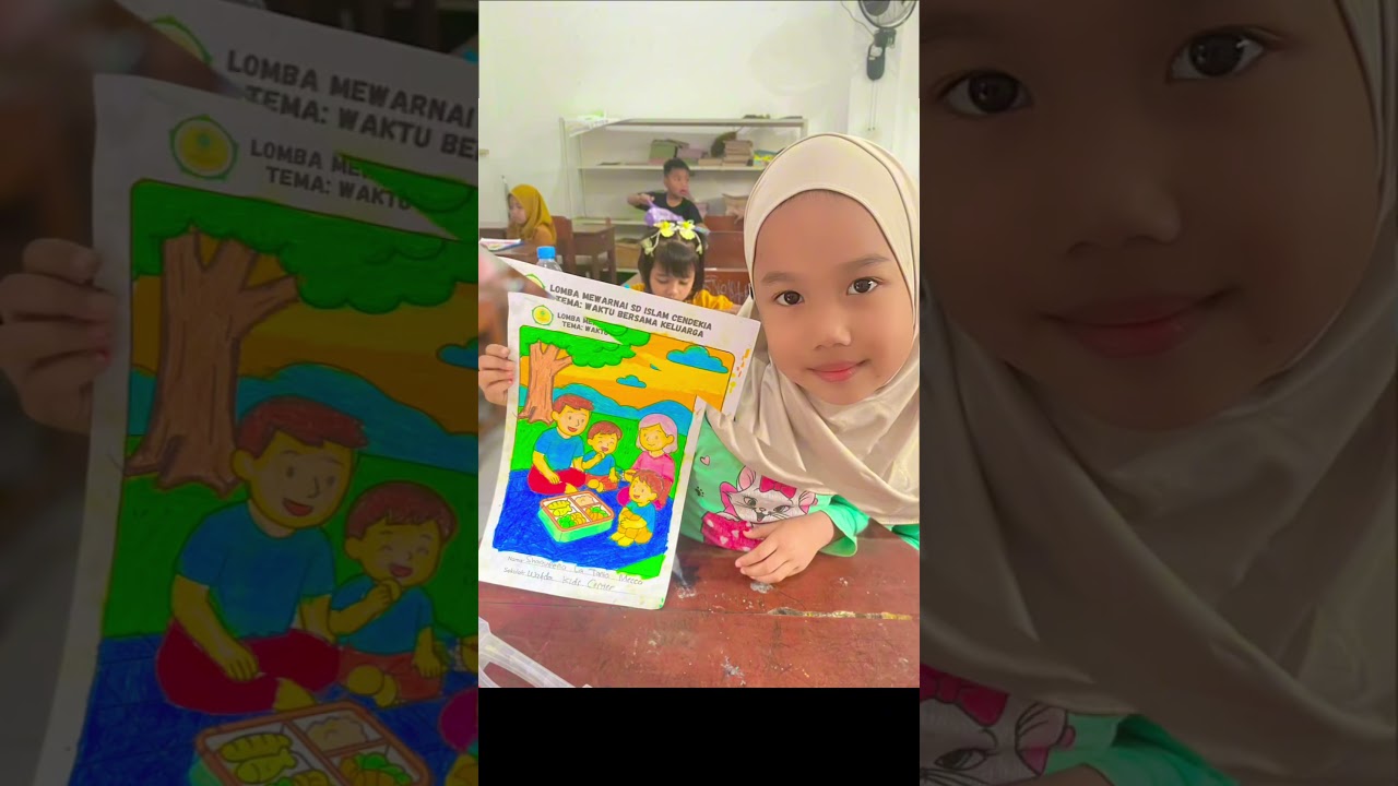 Masih belajar mewarnai 