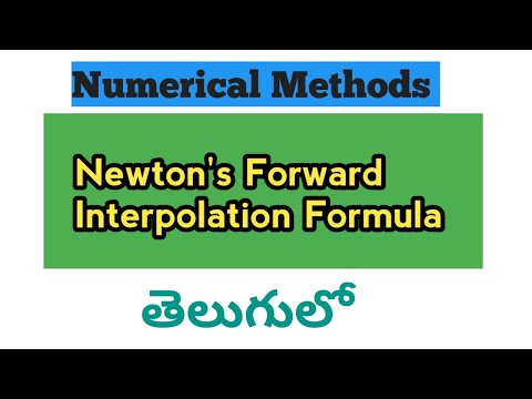 Newtons Forward Interpolation