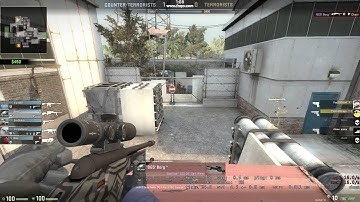 CS:GO two Scout wallbangs on Cache