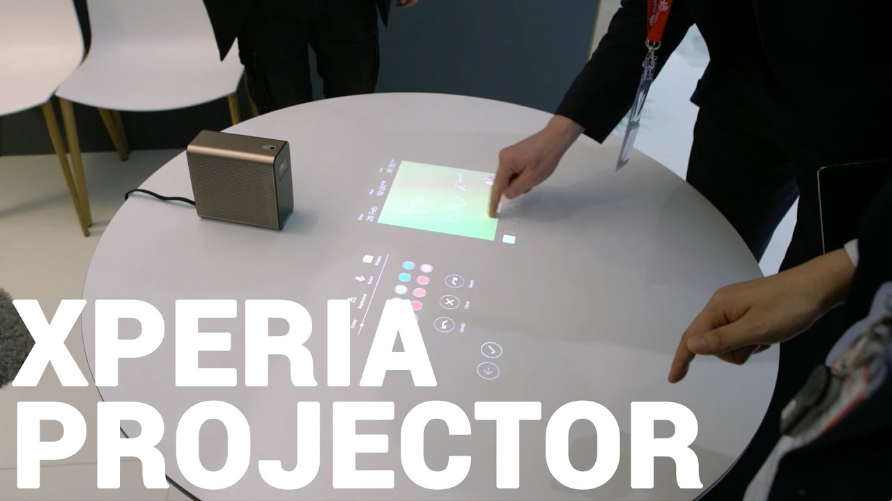 Sony Xperia Projector Concept handson YouTube
