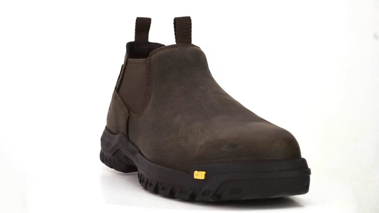 Men's Caterpillar Steel Toe SlipOn Work Shoe P91159 YouTube