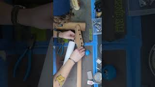 Harmony Bass Gets Old Tuner Screws Filled In #guitar #bass #luthier #guitartech #repair