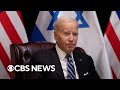 Biden arrives in Israel after strike on Gaza hospital kills hundreds