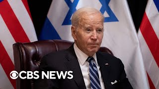 Biden arrives in Israel after strike on Gaza hospital kills hundreds