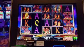 Midnight Eclipse slot machine line hit $50 high limit max bet. Trump train! Crazy win on last bet!