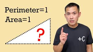 Can a right triangle have perimeter=1 and area=1