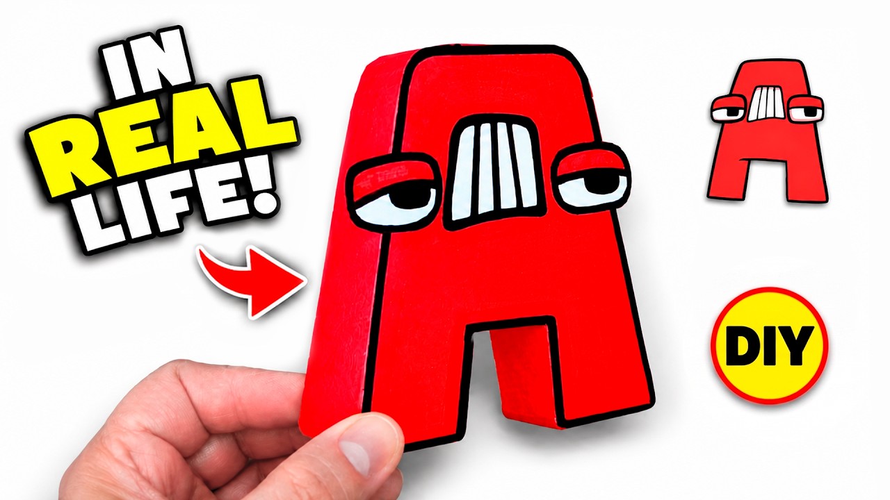 Alphabet Lore in Real Life! DIY Letter A (3D Paper Craft Tutorial)