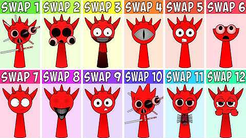 EVERY Incredibox Characters From SWAPPED | All New Versions Comparison